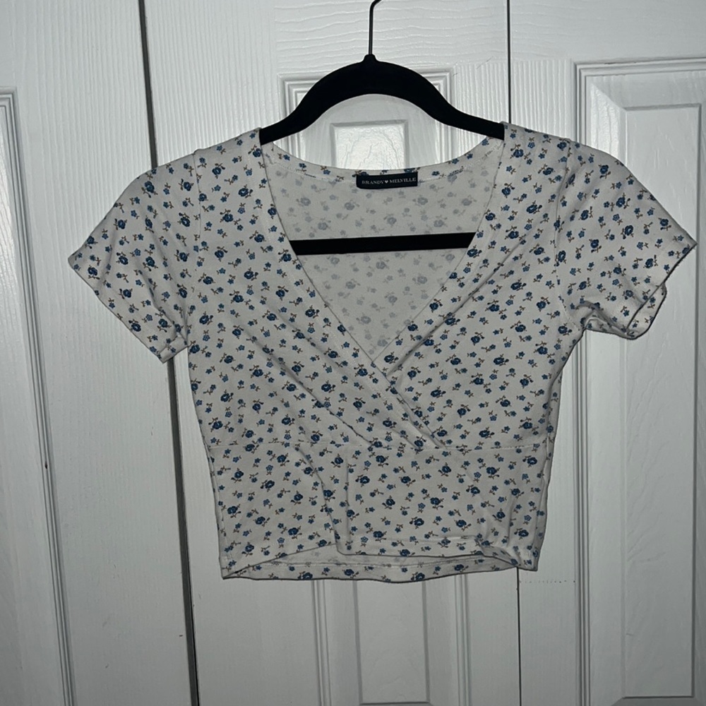 Floral Brandy Melville Crop Top